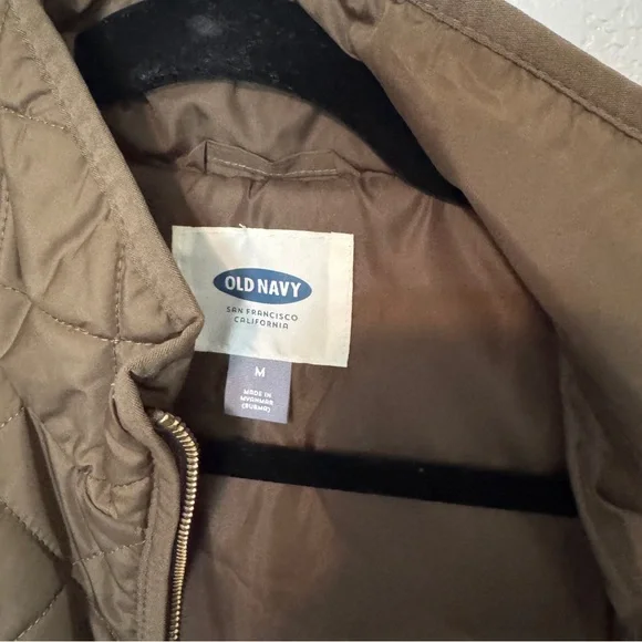 Old Navy Quilted Olive Vest - Picture 2 of 3